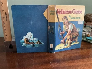Robinson Crusoe by Daniel DeFoe 1950s Whitman Publishing Classics Vintage - Imagen 1 de 14