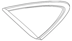 Cuarto de cristal genuino Hyundai 87810-L1010 - Imagen 1 de 2