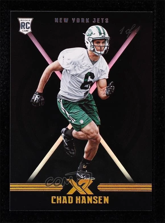 2017 Panini XR Rookies Black 1/1 Chad Hansen #103 Rookie RC - Image 1 of 2