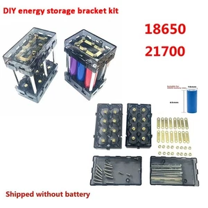 1 Set 12V 24V 48V DIY Spliceable Solderless 18650/21700 Battery Box Holder ACUS - Picture 1 of 13
