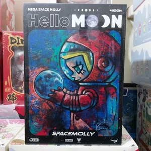 Mega Space Molly Hello Moon 400% figure Pop Mart Ship By Express - Picture 1 of 2