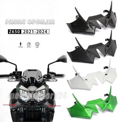 Carenado alerón delantero para motocicleta Kawasaki Z650 2021-2024 Foto 1 de 4