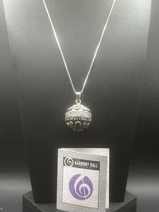 Colgante bola armonía plata esterlina en cadena 925 nuevo con etiquetas - Imagen 1 de 7