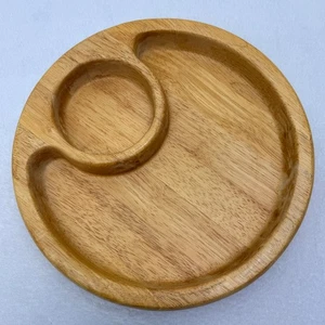 Selandia Designs 12" Wood Chip & Dip Dish Bowl Hardwood - Picture 1 of 3