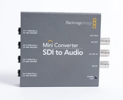 Blackmagic Design Audio to SDI Mini Converter - CONVMCAUDS2 AES AudioEmbedder - Image 1 of 4