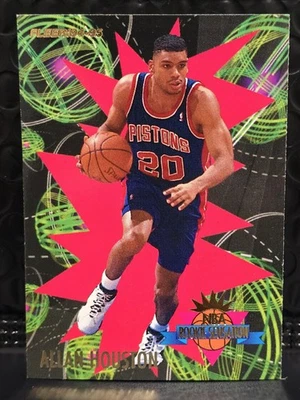 1994-95 Fleer #10 Allan Houston Rookie Sensation - Detroit Pistons - Image 1 of 2