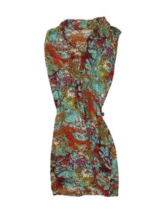 ESPRIT Womens Abstract Pattern Basic Dress UK 18 XL Multicoloured Viscose CD13 - Picture 1 of 3