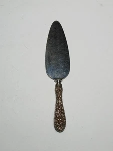 Vintage Kirk Stieff Rose Sterlingsilber Kuchenheber Floral mit rostfreier Klinge D2 - Bild 1 von 14