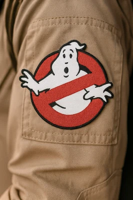 Ghostbusters 1 style No Ghost LOGO Embroidered Iron On Patch APPLIQUE HALLOWEEN - Image 1 of 4