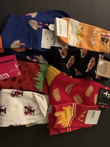 Neuheit Socken Lebensmittel Motiv Fun Yumm Einheitsgröße 7 Paar - Bild 1 von 18