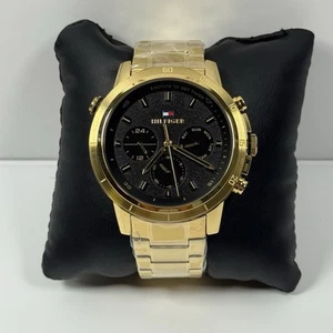 Reloj para hombre Tommy Hilfiger Troy 1792109 multifuncional esfera negra amarillo - Imagen 1 de 4