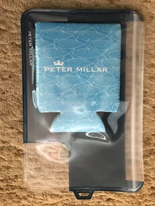 Peter Millar Crown Bierdosenhalter Koozie blau Fischmuster brandneu im Beutel - Bild 1 von 4
