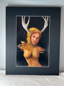 Gefängnis Kunst Acryl Gemälde einer Holznymphe  - Bild 1 von 1