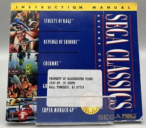 Sega Classics Arcade Collection (Genesis, 1992) SOLO manuale istruzioni - Foto 1 di 2