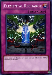 Elemental Recharge LCGX-EN115 Común X 1 COMO NUEVO 1a Colección Legendaria YUGIOH 2 - Imagen 1 de 1
