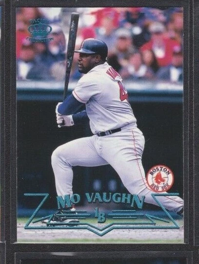 Pacific Crown Coll 1998 azul platino paralelo #49 Mo Vaughn Boston Red Sox 1/67 Foto 1 de 1