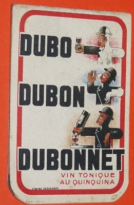 PETIT CARNET PUBLICITAIRE 1930-1935 DUBONNET DUBO DUBON D'APRES CASSANDRE - Photo 1/3
