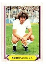 MORENA SIGNING #7 VALENCIA C. F. 1980-81 CHROME ESTE PANINI LEAGUE 80/81