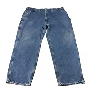 Jeans Carhartt Azul Carpintero Lavado Medio De Colección Talla 50x32 Forrados 7 Bolsillos Hip Hop - Imagen 1 de 17