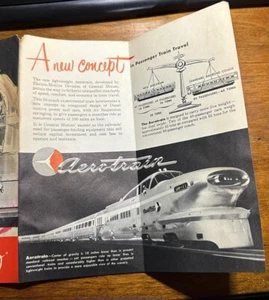 1950s Aerotrain Zephyr Train Electro-Motive Division General Motors Brochue RARE - Picture 1 of 5