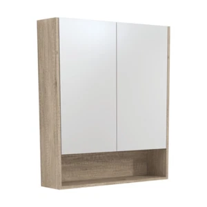 750 Mirror Cabinet with Scandi Oak Undershelf #PSC750SS - Picture 1 of 1
