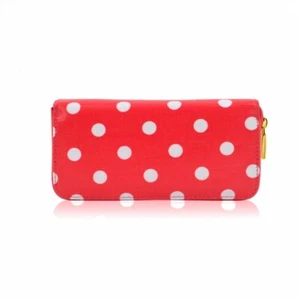 The Olive House® Damen Wachstuch Handtasche gepunktet rosa - Bild 1 von 3