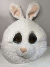 Rabbit Head Large Greeter Head white plush pink ears & mouth DAN DEE foam clean