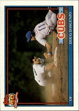 1991 Topps Chicago Cubs Baseball Card #437 Doug Dascenzo