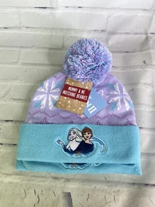 Disney Frozen 2 Elsa Anna Mommy and Me Matching Beanie Hat Cap Set Womens Kids - Picture 1 of 8