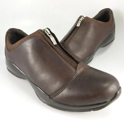 Ariat ATS Puntera Delantera Cremallera Shootie Mujer Talla 7B Marrón Cuero Botín Mocasines Foto 1 de 4