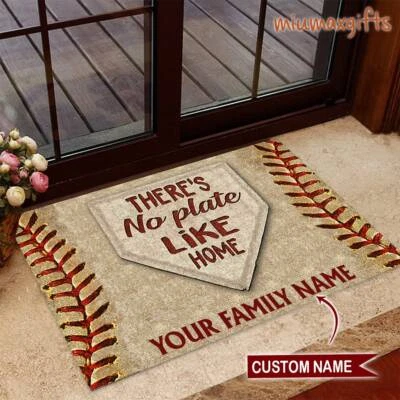 Baseball Doormat, Baseball Mat, Perfect Gift For Baseball Players, Home Decor - Image 1 of 4