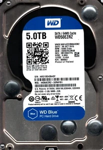 WD50EZRZ-32RWYB1 S/N:WX21D DCM: HANCHVJMAB WESTERN DIGITAL 5TB THAILAND OCT 2015 - Picture 1 of 2