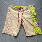 Hinano Tahiti Swim Trunks Womens Size 3 Board Shorts Floral