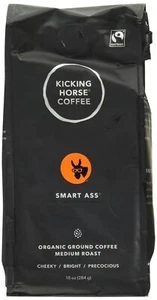 Kicking Horse Coffee Ground Medium Smart Ass 10 oz Pack of 6 - Picture 1 of 1