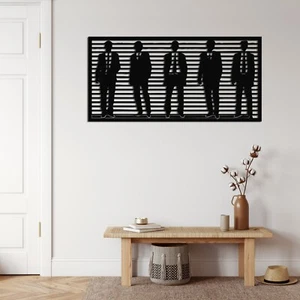 Arte de pared de metal de moda para hombres, decoración de pared de metal, decoración del hogar, colgantes de pared, - Imagen 1 de 2