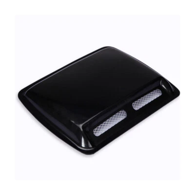 Modified ABS Black Car Air Flow Vent Cover Decoration Trim Front Grille Cover×1 - Image 1 of 4