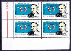 Romania 1999 MNH Lt Lo Blk, Nobel winner Otto Hahn Discoverer of Nuclear Fission - Picture 1 of 1