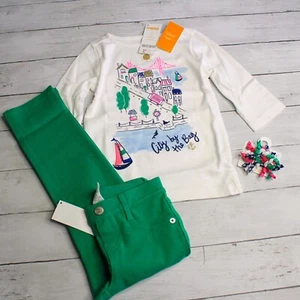 Gymboree Vintage Girl's Top Pants Hair Curly Clips Size 4 Nautical Sailor - Picture 1 of 10