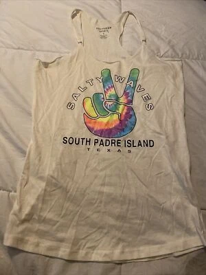 Camiseta sin mangas South Padre Island Salty Waves. RN #112932 Foto 1 de 4