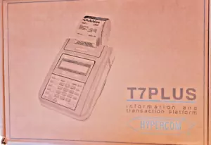 Hypercom T7Plus POS Credit Card Machine Terminal with Pwr Supply and card reader - Picture 1 of 2
