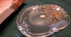 Mikasa "Festive Bells" Vintage (1995) Glass Platter - Picture 1 of 6