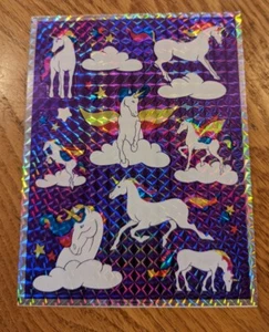 Pegatina vintage 1985 (1) Hallmark Razzle Dazzle Unicorn nueva - Imagen 1 de 1
