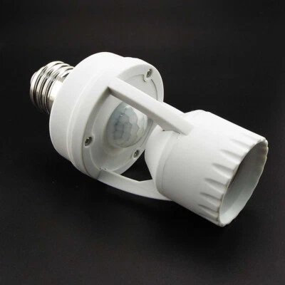 360° E27 Infrared Motion Sensor LED Bulbs Base Lamp Holder Light Control Switch - Image 1 of 4