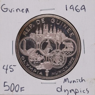1969 Republic Of Guinea 500 Francs - Olympics Munich 1972 (CS) - Image 1 of 2