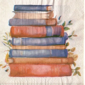 Serviettes en papier livre livres lecture. Paper napkins book books reading - Imagen 1 de 1