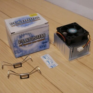 NEW Platinum Intel Pentium 4 Socket 423 3-pin 60mm CPU Heatsink Cooling Fan - Picture 1 of 12