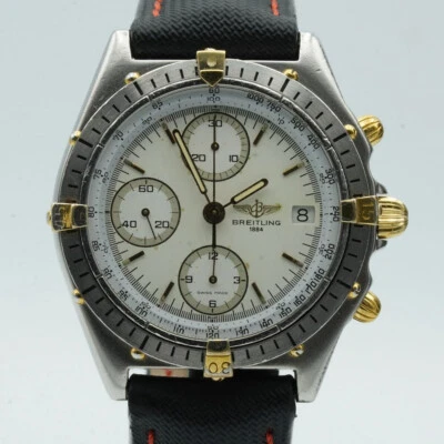 Hermoso reloj Breitling Chronomat 81950 para hombre acero/oro blanco BR450 Foto 1 de 4