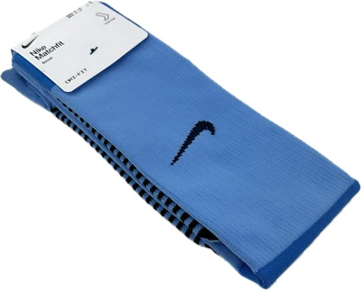 Calcetines de fútbol Nike Matchfit azul hasta la rodilla poliéster cojín logotipo talla L 8-12 Foto 1 de 2