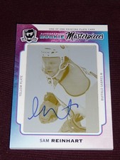2014-15 The Cup Sam Reinhart Rookie Masterpiece 1/1 AUTO Yellow Printing Plate