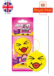 1x AREON SMILE BUBBLE GUM DEODORANTI AUTO, PROFUMO AUTO (ACQUISTA 3 RICEVI 1 GRATIS) - Foto 1 di 4